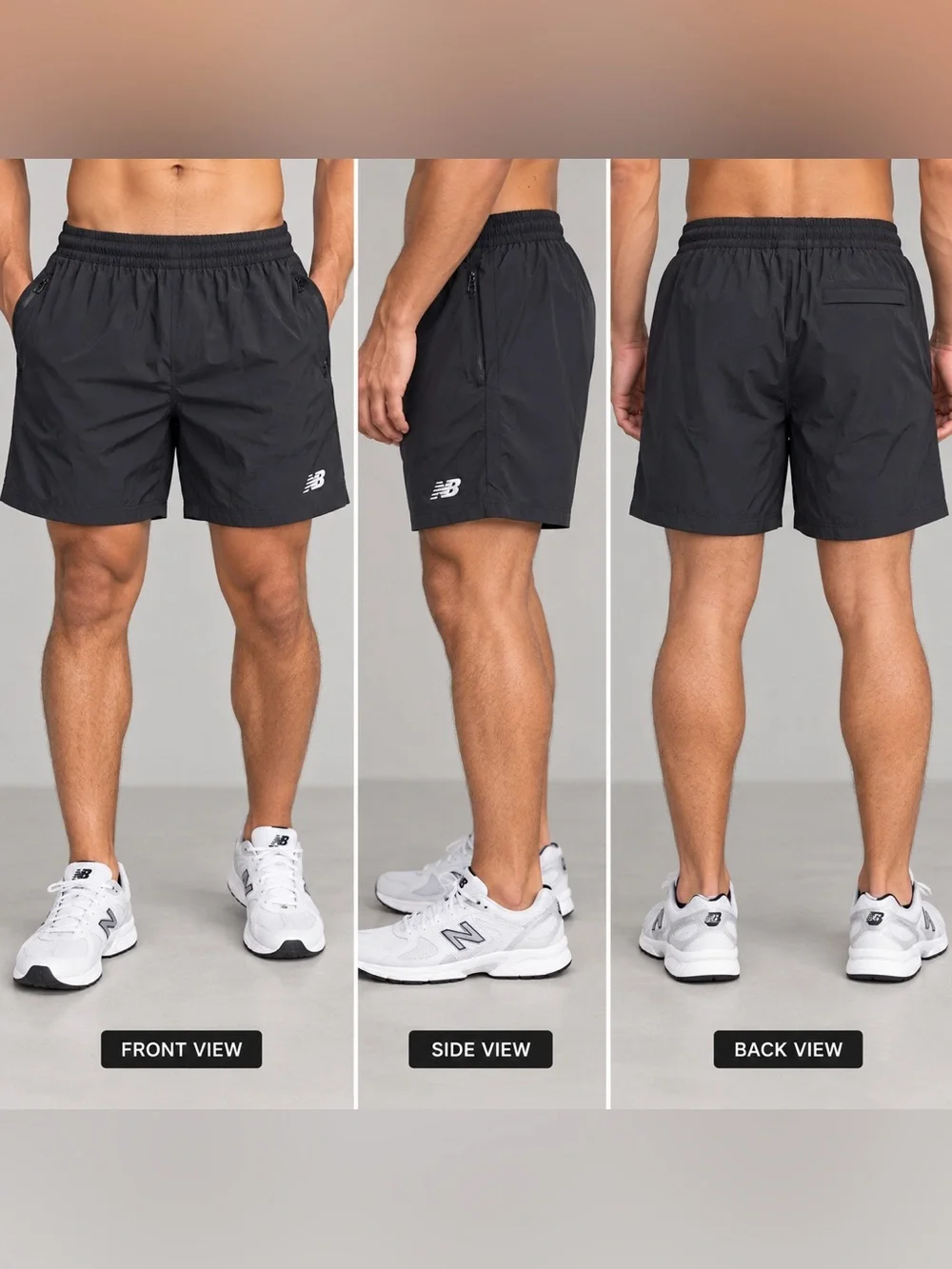 New Balance Athletics Stretch Woven 5” Shorts Men’s XL Black NWT MS41517